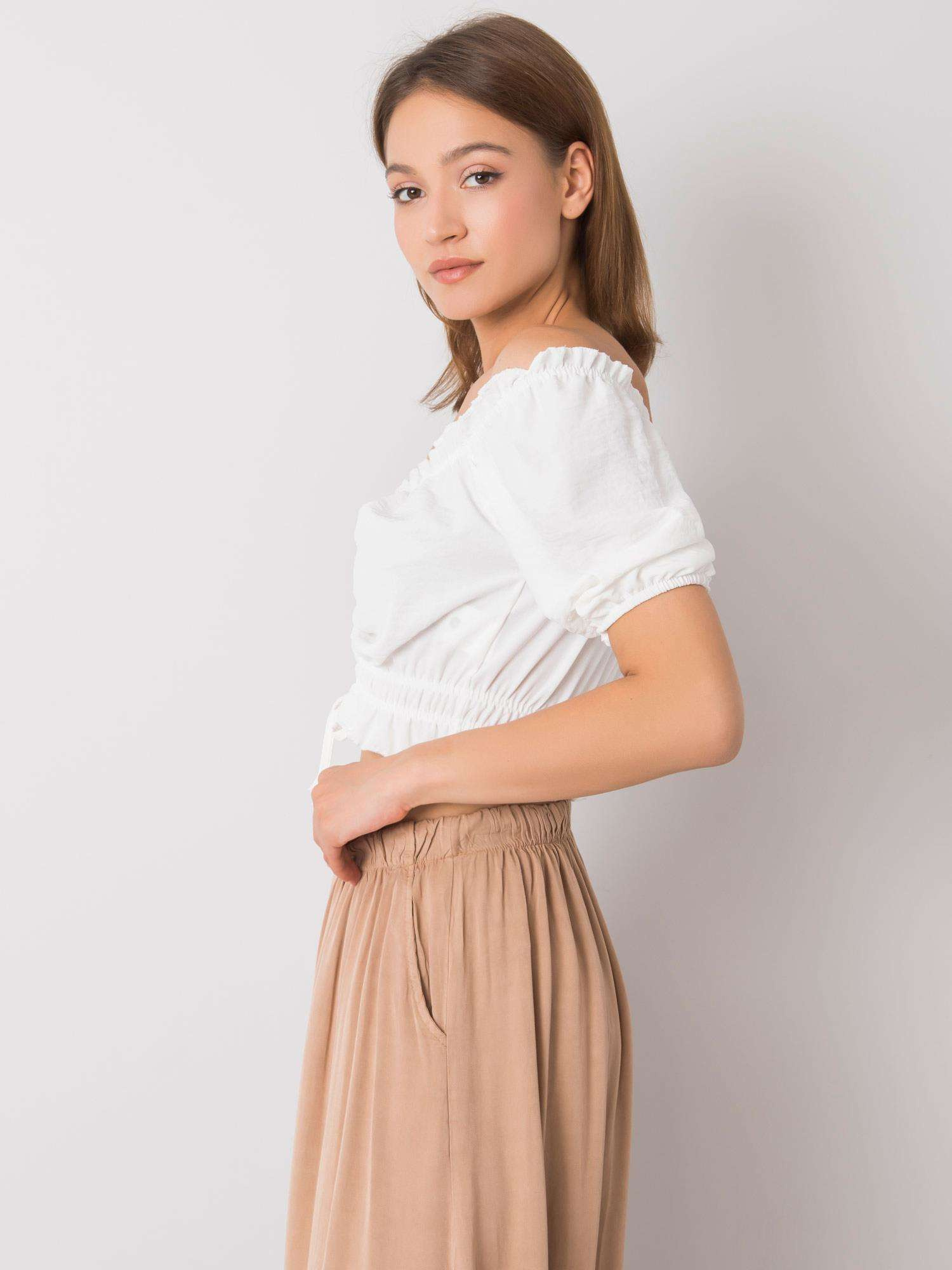 Weiße Bluse Artemis RUE PARIS.