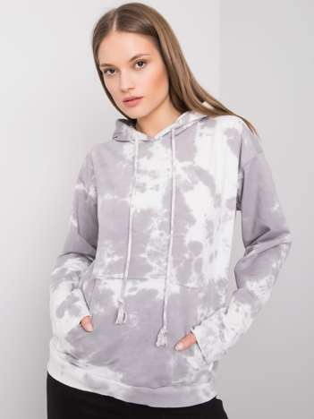 Grauer Tie-Dye-Pullover Stephanie RUE PARIS.