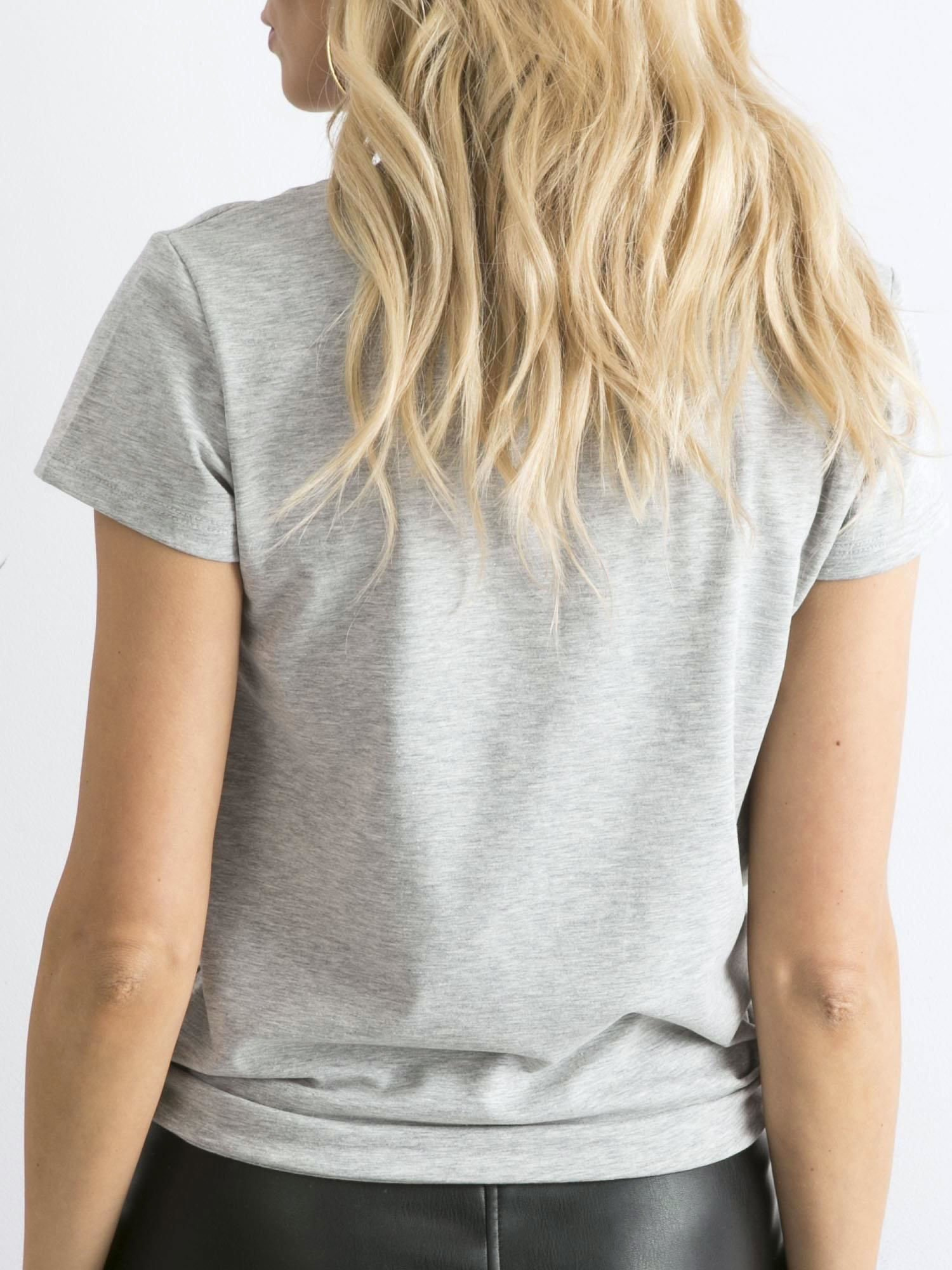 Szary t-shirt Peachy