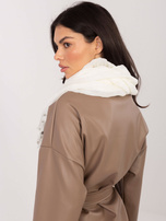 Ecru damska chusta z wiskozy 