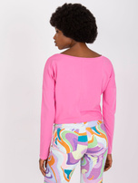 Różowa bluzka ze ściągaczem Carla