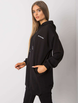 Black sweatshirt with pockets Indira