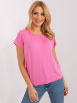 Hurt Pink blouse made of viscose Lucienne BASIC FEEL GOOD.
