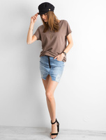 Brązowy t-shirt Fire