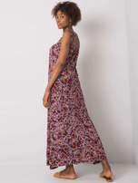 Bordowa długa sukienka Jenya