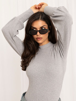 Graue gestreifte Bluse Lauren RUE PARIS.
