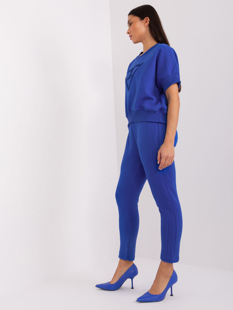 Hurtownia Kobaltowy dwuczęściowy komplet dresowy