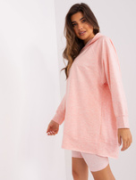 Hurtownia Jasnoróżowy melanżowy komplet damski