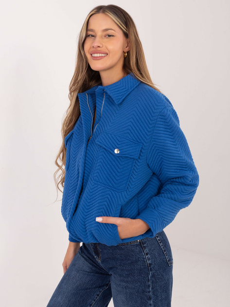 Ciemnoniebieska damska kurtka z podszewką Tivoli RUE PARIS