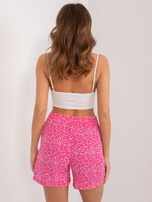 Hurt Ciemnoróżowe szorty z printem SUBLEVEL