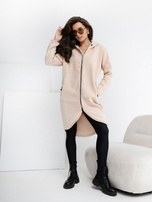 Hurt hellbeige lange Basic-Bluse Tina RUE PARIS.