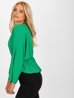 Hurt Zielona bluzka one size z szerokimi rękawami Raquela