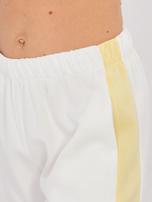 Ecru dresowy komplet z lampasami RUE PARIS