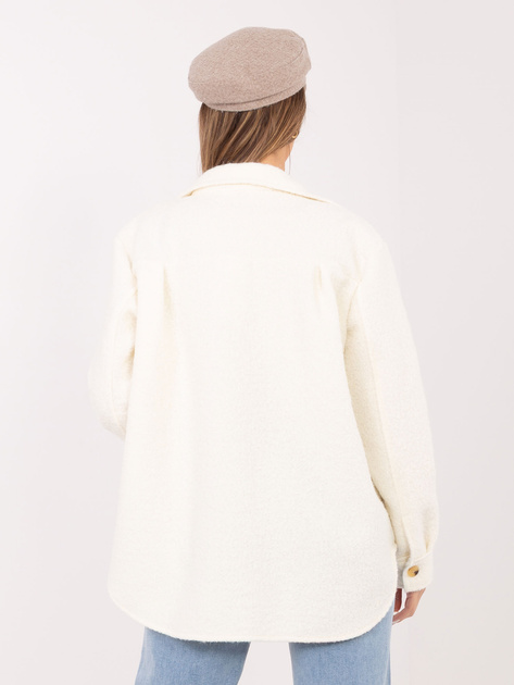 Ecru koszulowa kurtka oversize RUE PARIS