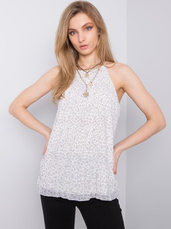 Szary top plisowany Monreale SUBLEVEL