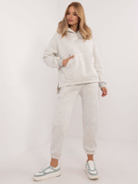 Hurt Szary damski komplet basic o kroju oversize