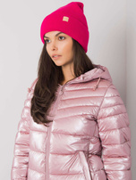 Różowa czapka beanie damska