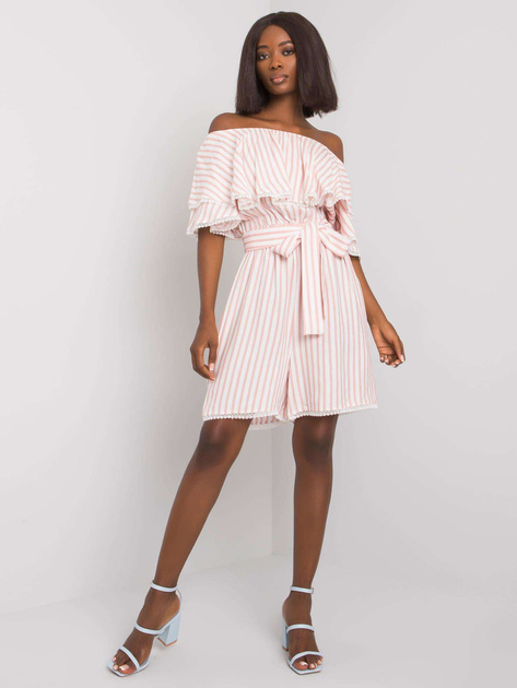 Biało-różowy kombinezon w paski Dalianis