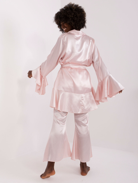 Hurt Jasnoróżowa trzyczęściowa piżama ze spodniami