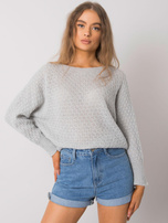 Szary sweter oversize Layana OCH BELLA 