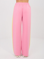 Różowy dresowy komplet z bluzą w serduszka RUE PARIS 