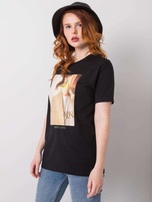 Czarny t-shirt Zoya