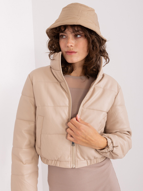 Hurtownia Camelowy pikowany kapelusz bucket hat