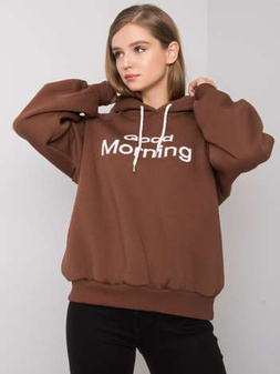 Brown padded oversize hoodie Alice S/M