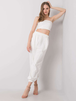 Białe spodnie dresowe June