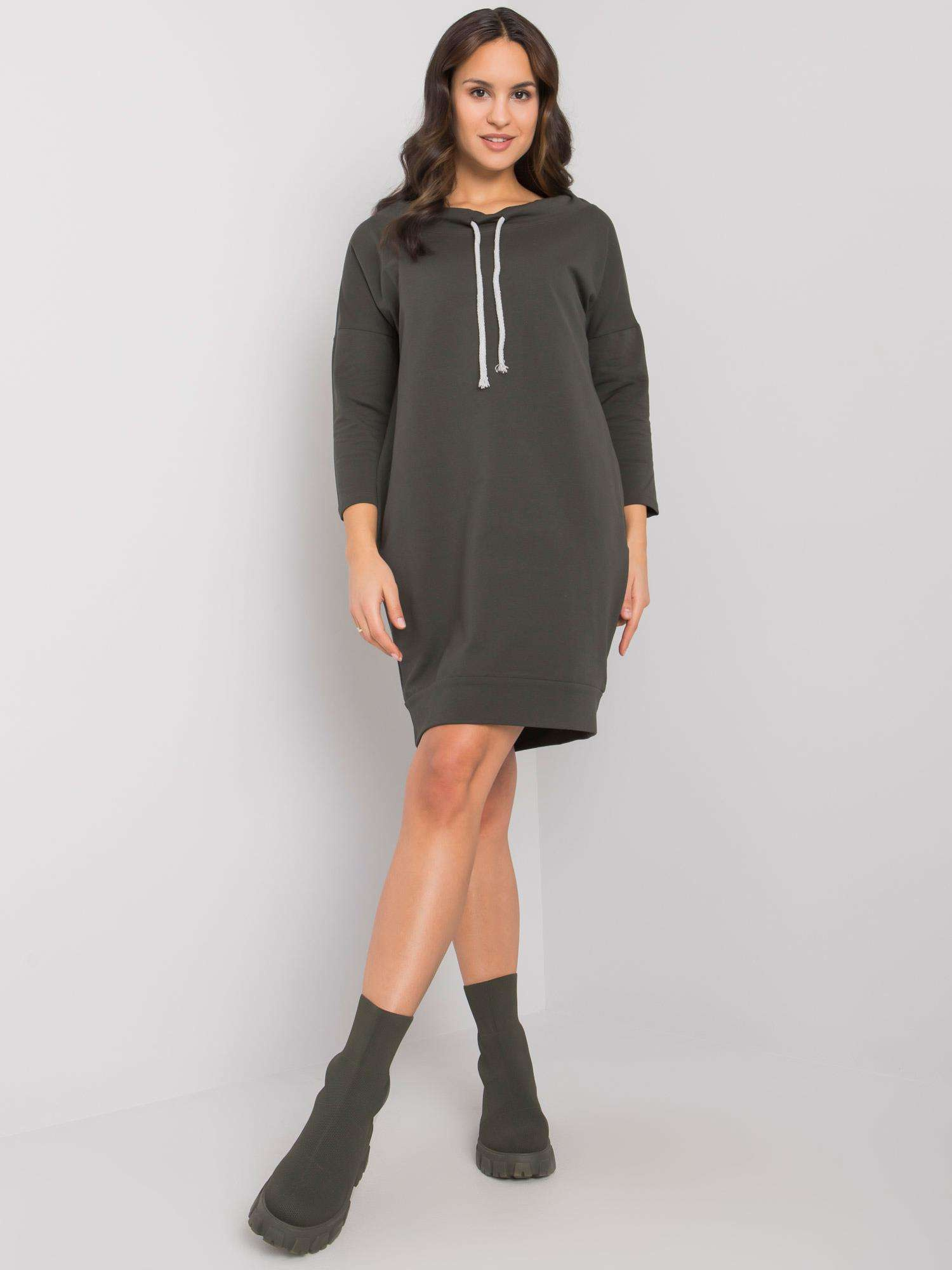 Khaki Paulie Cotton Dress