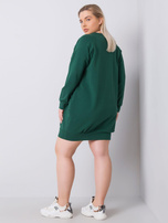 Ciemnozielona sukienka plus size Ariadne