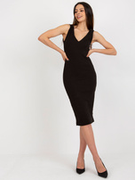 Hurt Black basic set with a short blouse RUE PARIS.