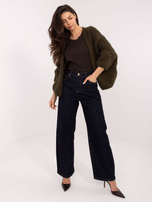 Czekoladowa bluzka longsleeve w prążek 