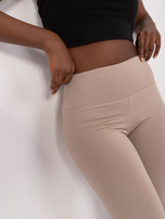 Hurt Ciemnobeżowe gładkie szorty rowerowe