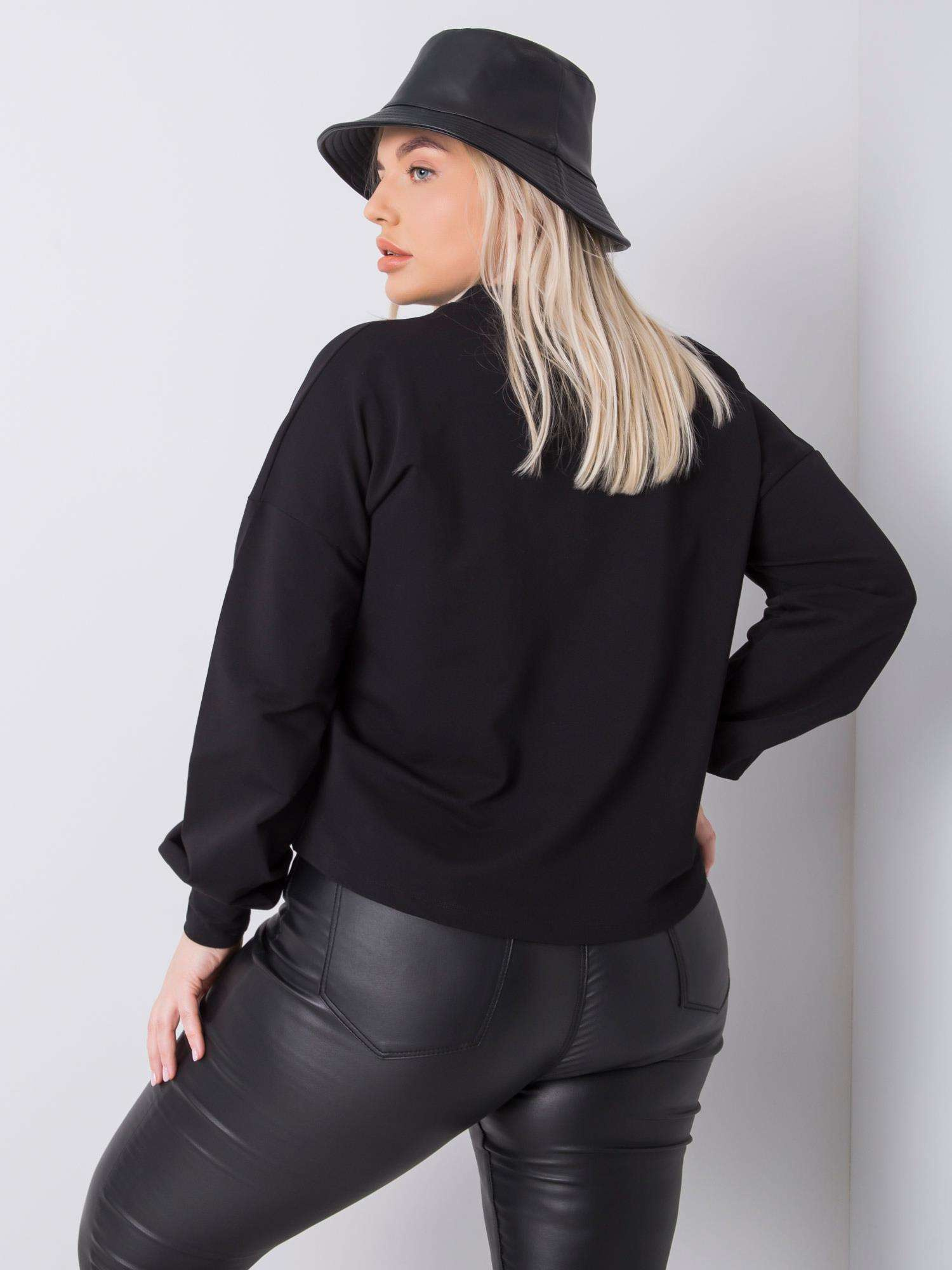 Juoda plus size bliuzonas Florentia.