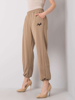 Ciemnobeżowe spodnie dresowe Richelle