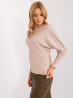"Beige Bluse mit Streifen BASIC FEEL GOOD"