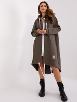 Hurtownia online Khaki asymetryczna bluza dresowa