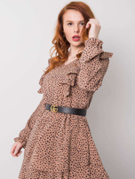 Beżowa sukienka Blythe RUE PARIS