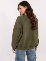 Hurt Khaki damska bluza oversize z ociepleniem