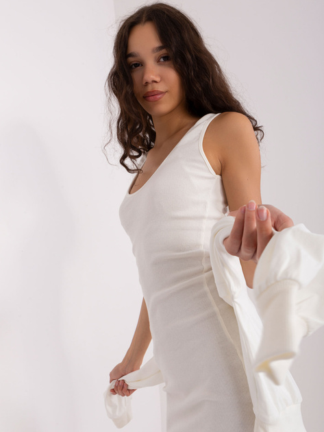 Hurt Ecru damski komplet basic z krótką bluzką