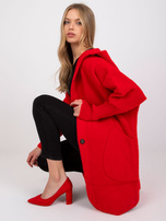 Czerwony płaszcz alpaka Carolyn