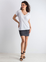 Jasnoszary melanżowy t-shirt Emory