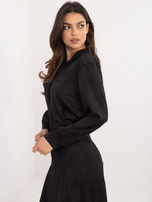 Hurtownia online Czarna elegancka koszula z haftem 