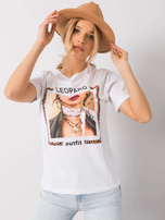 Biały t-shirt Madelyn