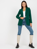 Hurt Ciemnozielona klasyczna marynarka z zapięciem na guzik Veracruz 