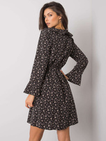Czarna sukienka we wzory Adalee