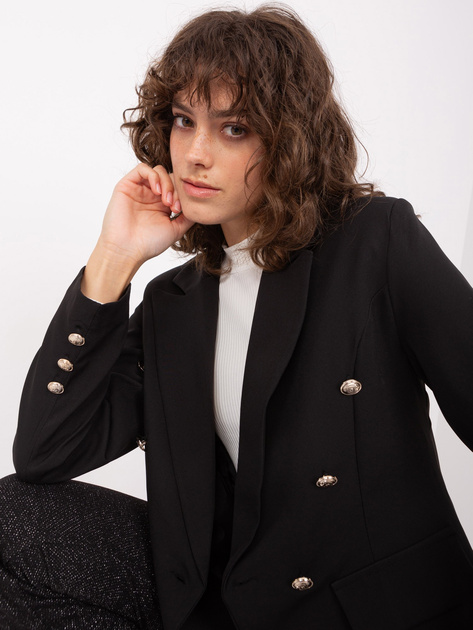 Hurt Czarna dwurzędowa marynarka damska OCH BELLA