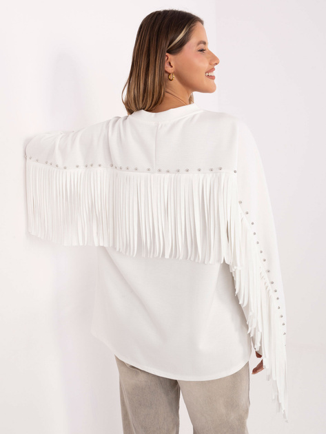 Biała damska bluza z ćwiekami