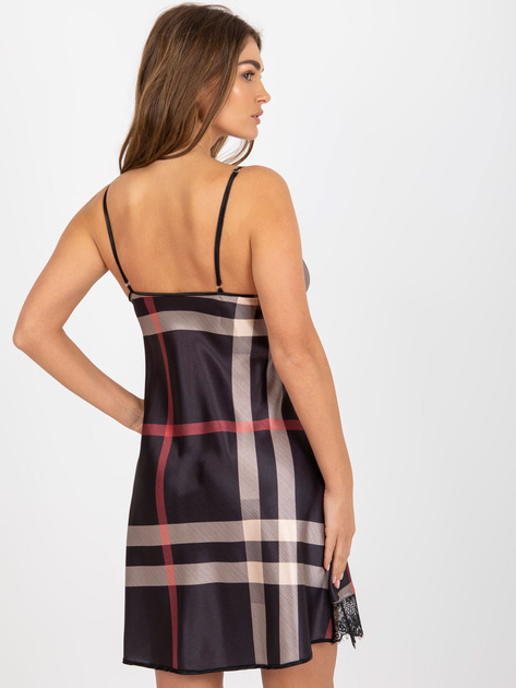 Hurt Czarna krótka koszula nocna na ramiączkach